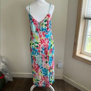 Floral Maxi Dress with Spaghetti Straps